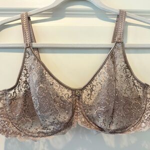 Empreinte Cassiopee Seamless Embroidery Full Cup Bra, Rose Sauvage - 34 D